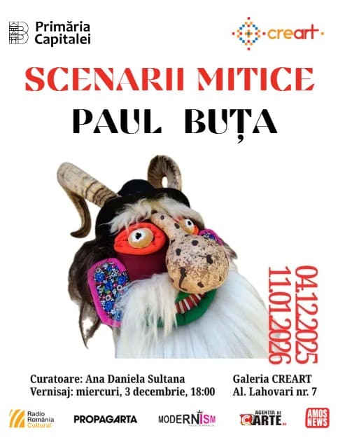 “Mythical Scenarios” – Paul Buța solo exhibition at the CREART Gallery