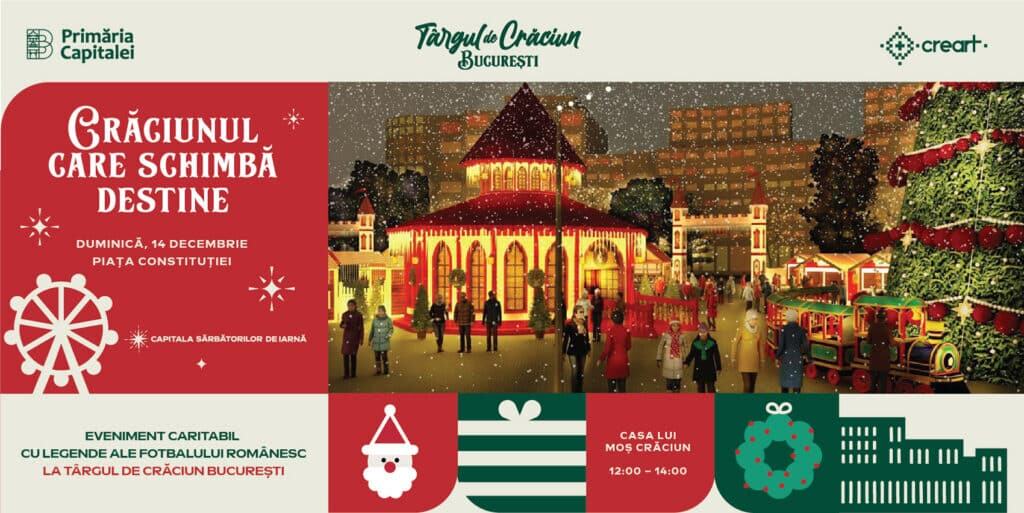 “Christmas That Changes Destinies” – a charity event featuring legends of Romanian football at the Bucharest Christmas Market